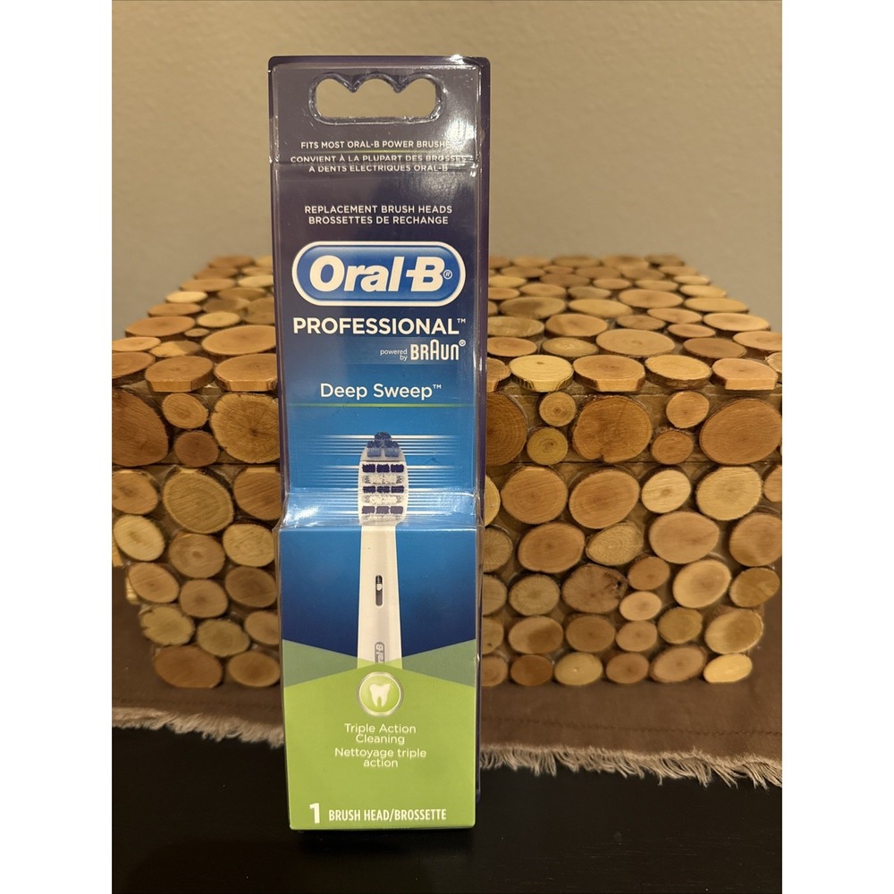 Oral-B‎ Professional Deep Sweep Brush Head Replacement Braun Triple Action Clean